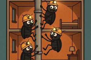 Откуда в квартире черные тараканы: маршруты проникновения и рабочая схема уничтожения