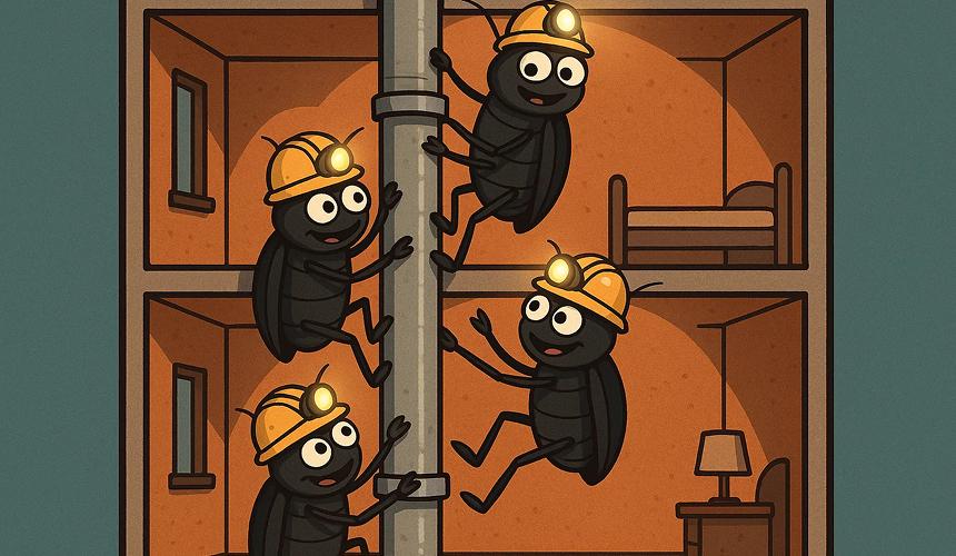 Откуда в квартире черные тараканы: маршруты проникновения и рабочая схема уничтожения