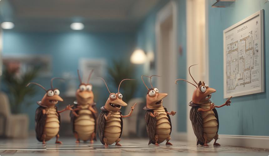 Тараканы в подъезде: куда обращаться